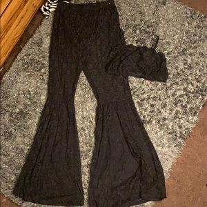 All black bra and pants set